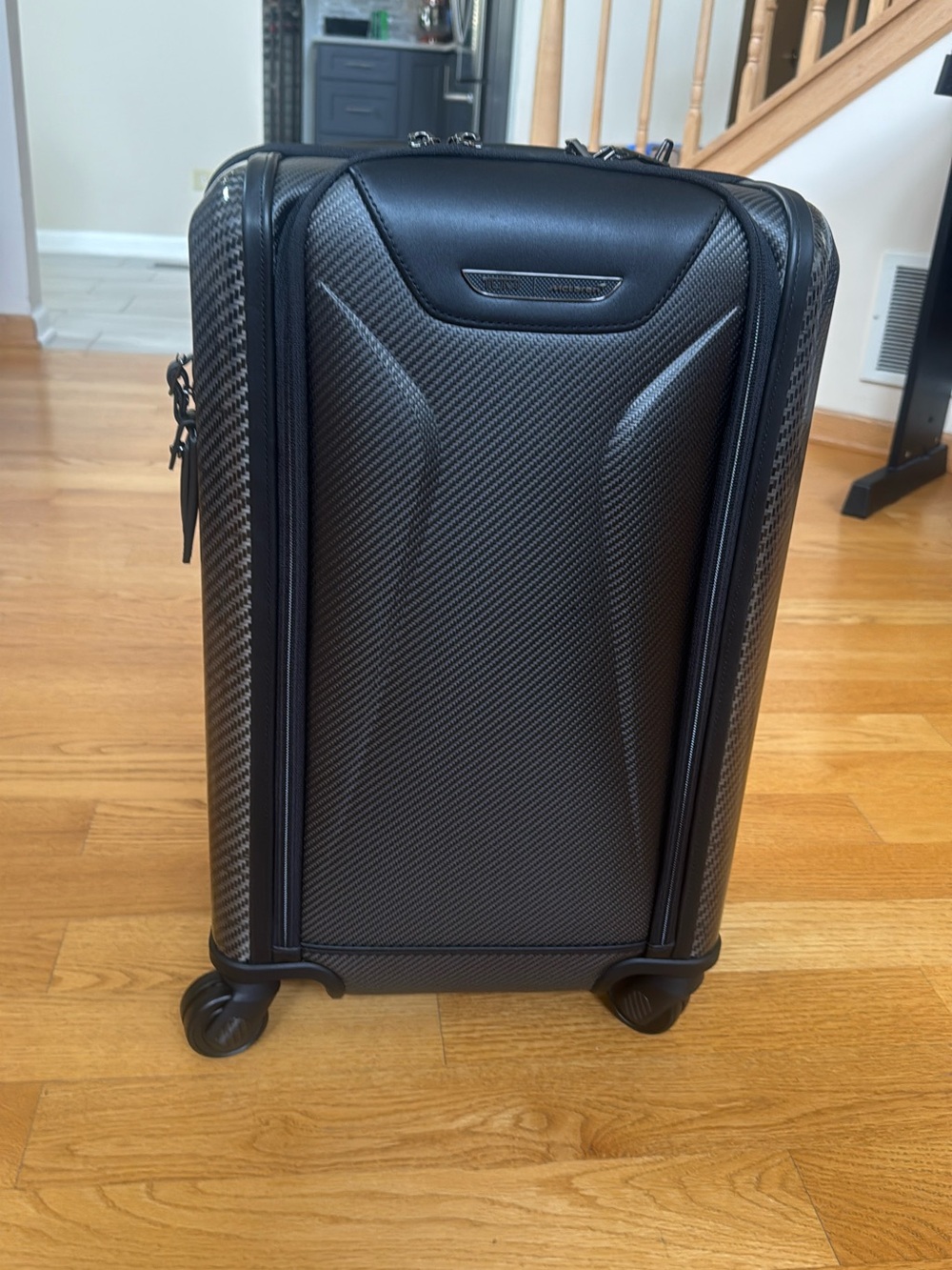 Tumi Black Carbon-Texture Carry-On Spinner